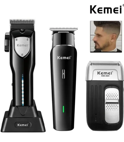 Kemei KM-5083 KM-1115 KM-869 Professional Electric Hair clipper Men’s Shaver USB Charging Hair Trimmer Kit Hair Cutting Machine