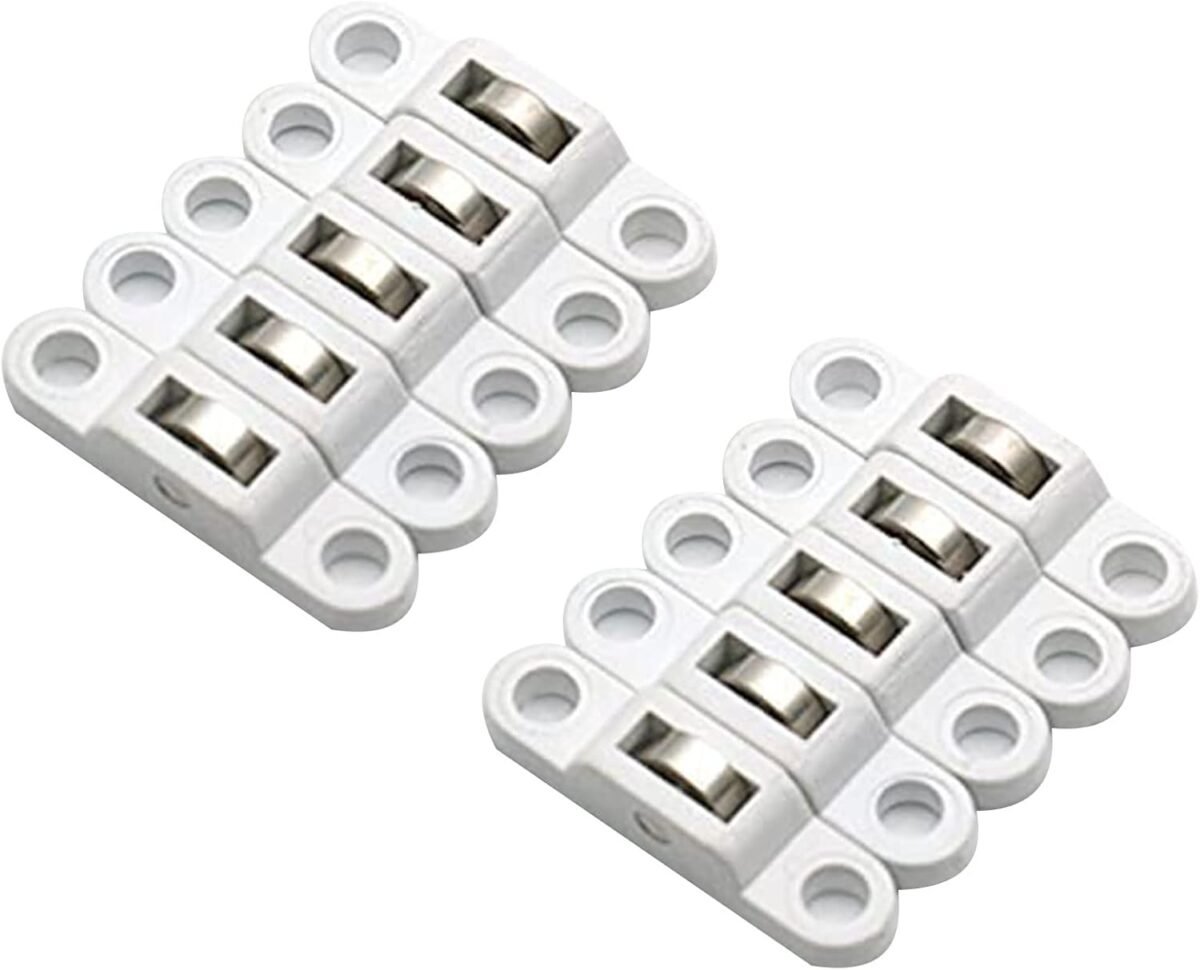 10PCS Sliding Door Roller Cabinet Caster Wheel Pulley for Wardrobe Furniture Door Window Accessories Width 7.5mm - Image 2