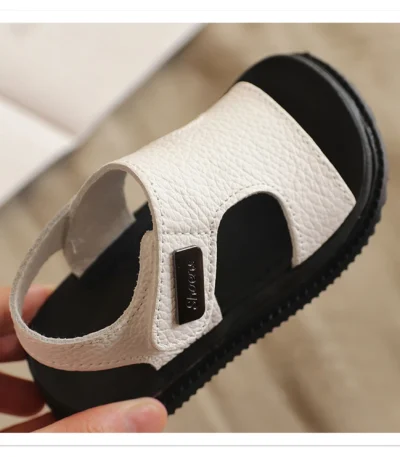 Children's Sandals Male Summer 1-5 Year Old Soft Sole Non slip 2 Children's Sports Leather Beach Sandals 3 Baby Toddler Female 1