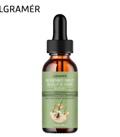 Hair Growth Essential Oil Rosemary Mint Hair Strengthening Oil Nourishing Treatment For Split Ends Dry Organics Hair Care Oil