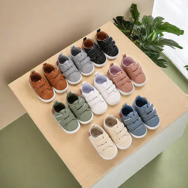 New 0-18M Newborn Baby Shoes for Boys and Girls Classic Sports Rubber PU Leather Multi Color First Walker Casual Sports Shoes New 0-18M Newborn Baby Shoes for Boys and Girls Classic Sports Rubber PU Leather Multi Color First Walker Casual Sports Shoes