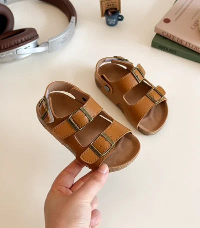 Children Beach Sandals for Boys Girls Summer Outdoor Soft Sole Anti Slip Kids Shoes Toddler Casual Open Toe Flat Sandals сандали 1