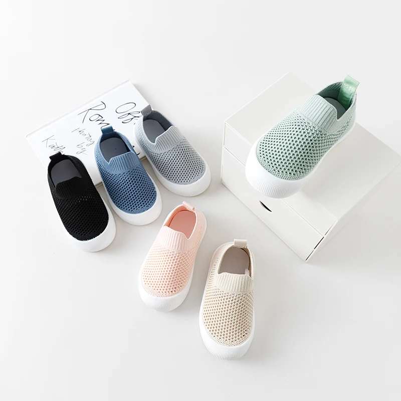 2024 New Spring Summer Mesh Breathable Non-Slip Baby Shoes 6M-36M Boys Girls Sip On Sneakers Casual Sport Shoes First Walkers 1