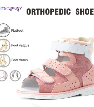 Princepard Orthopedic Sandals for Kids Summer Open-Toe Corrective Arch Support Shoes for Boys Girls Ideal for Baby's First Walk 1