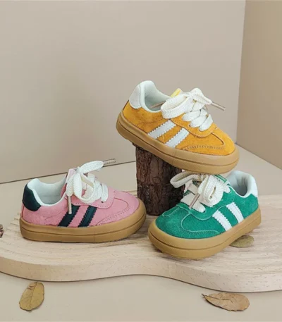 New Spring Autumn Baby Shoes Leather Toddler Kids Sneakers Outdoor Boys Tennis Soft Sole Fashion little Girls Sneakers EU16-25 1