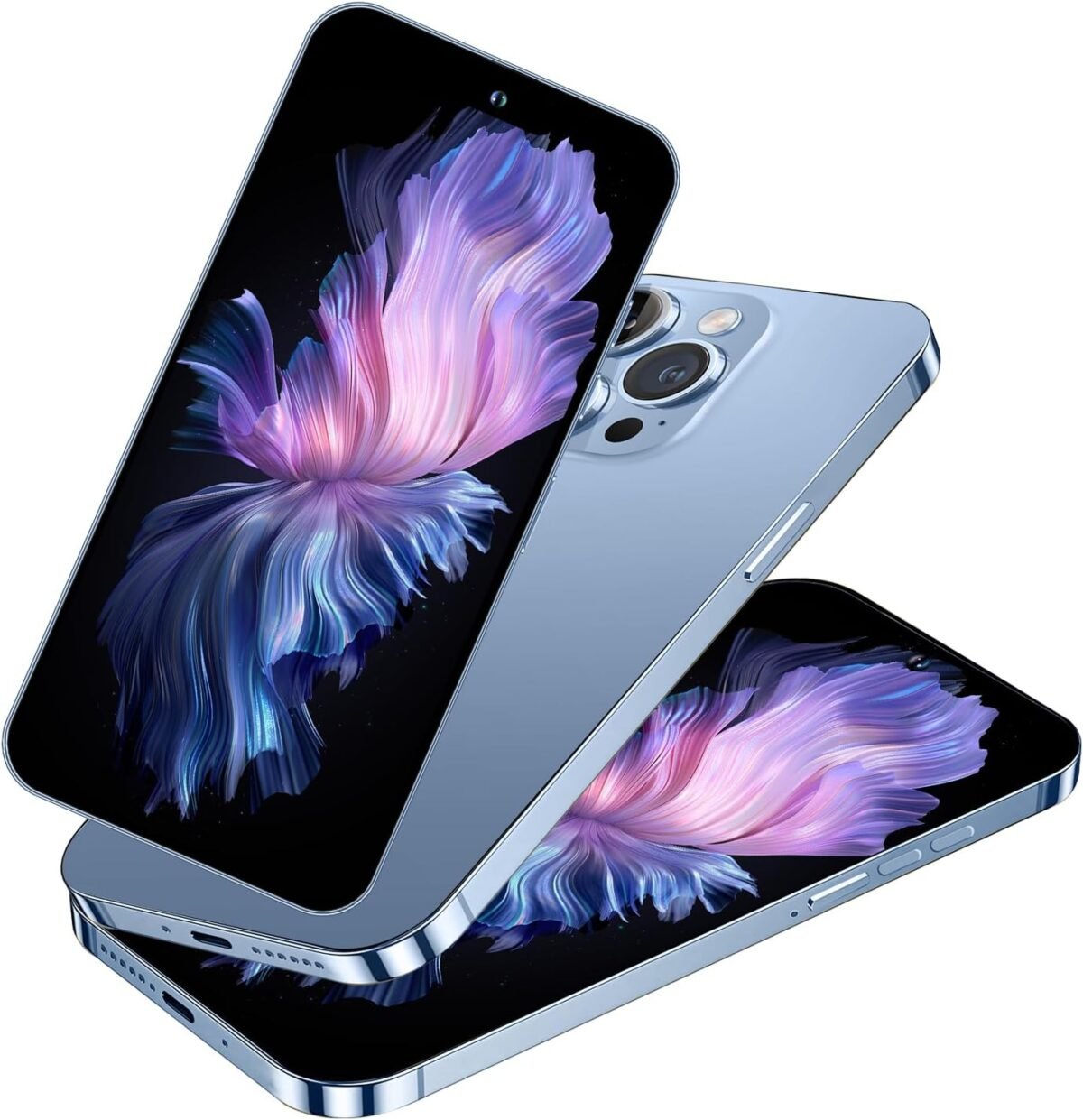 14proma x unlocked cell phonelong battery life 6.82 hd screen unlocked phonesandroid13 6256gb smartphone with 128g memory carddual simfingerprint lockface idgps blue.jpg