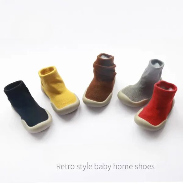 Baby Walking Shoes Spring and Autumn Children’s Solid Color Anti Slip Children’s Shoes Socks Floor Socks for Boys and Girls