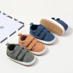 Baby Boy Casual Shoes Spring and Autumn Solid Fashion Design Non-slip High Quality Sneakers Newborn Toddle Shoes First Walkers