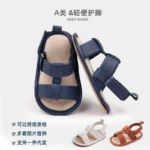Baby Shoes Summer Sandal Soft PU Casual Walking Shoes Newborn Toddler 0-91-8 Months Boys and Girls 2024 New Baby Fashion BBW4011