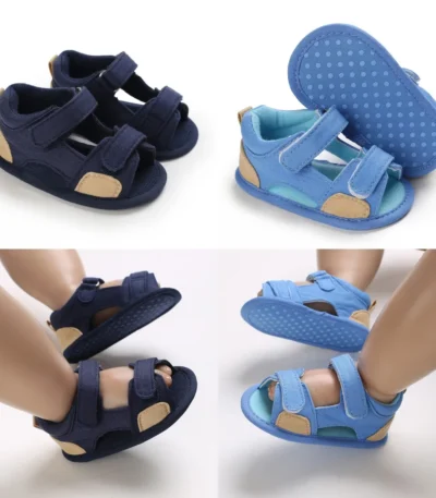 New Summer Sandals Newborn Baby Boys Girls Shoes Casual Soft Sole Breathable First Walker Canvas Baby Shoes Non-slip Toddler 1