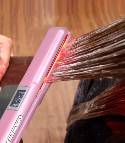 RUCHA Ultrasonic Infrared Hair Straightener Cold Hair Care Flat Iron for Professional Hair Treament Recovers Damaged