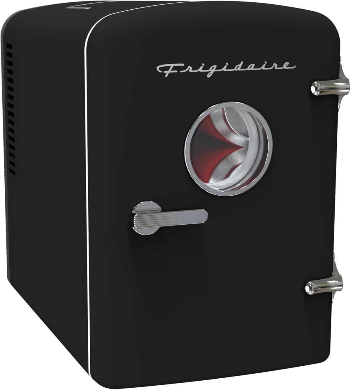 1752247290 frigidaire retro mini personal fridge cooler holds up to 9 cans portable compact ac plug 12v car charger – black.jpg