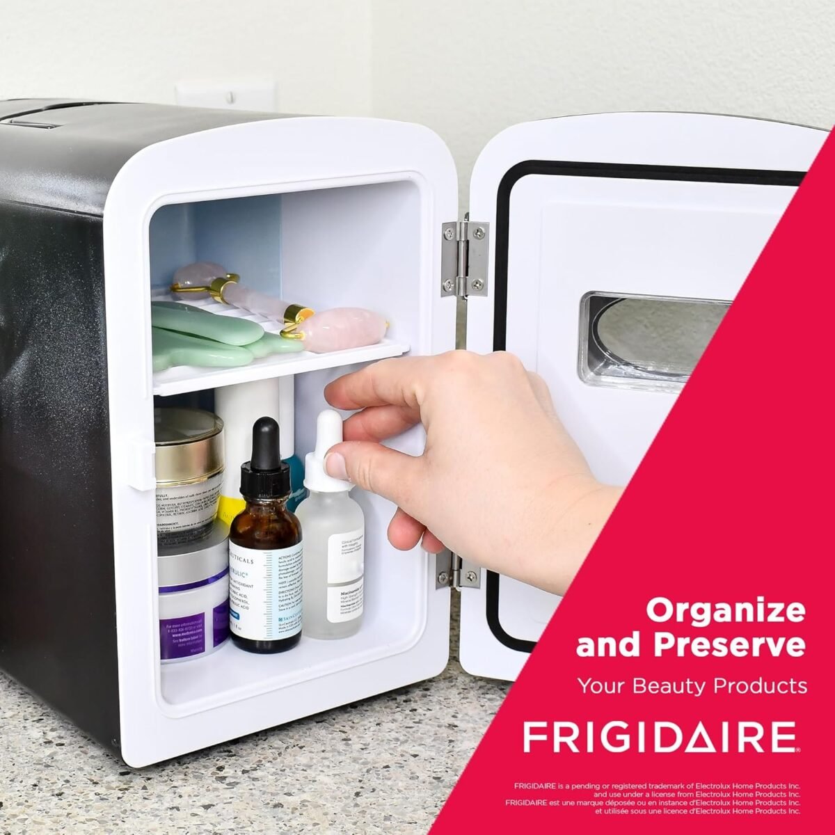 1752247297 frigidaire retro mini personal fridge cooler holds up to 9 cans portable compact ac plug 12v car charger – black.jpg