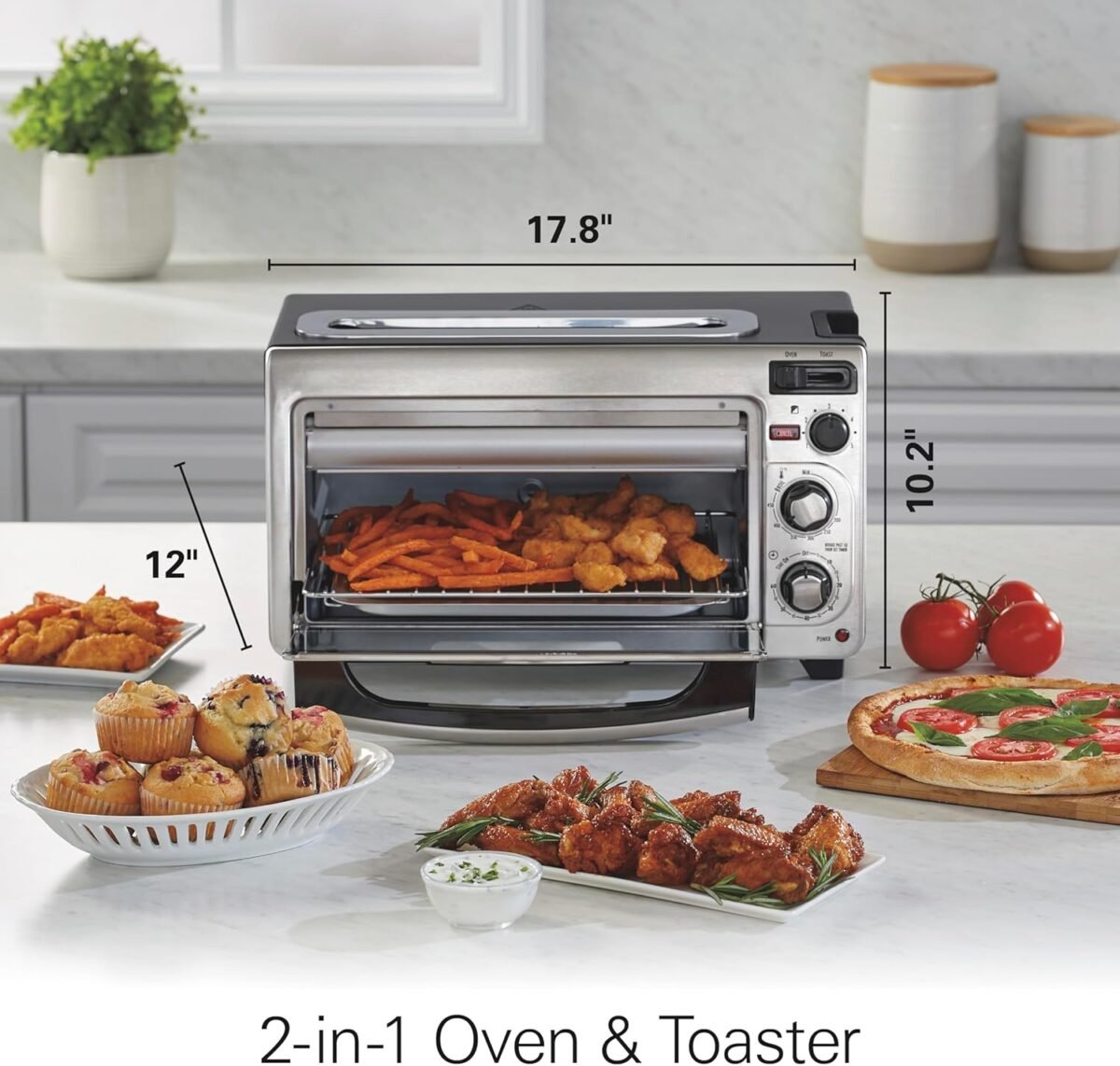 1752248008 hamilton beach 2 in 1 countertop toaster oven and long slot 2 slice toaster 60 minute timer and automatic shut off shade selector stainless steel 31156.jpg