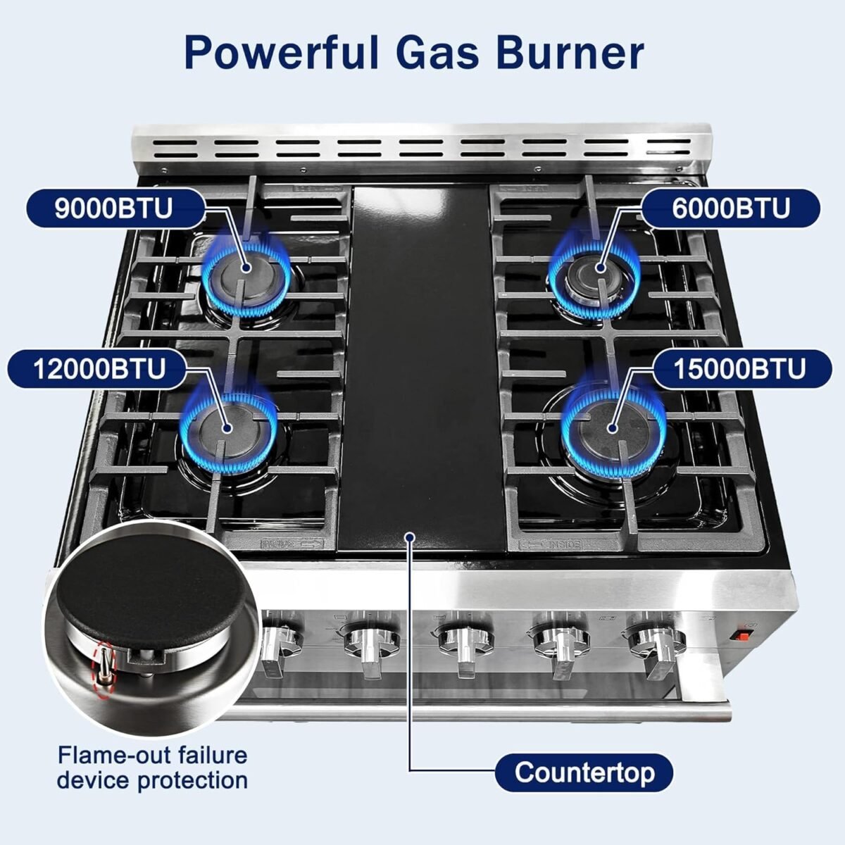 1752249683 30 inch gas range oven gas range stove convection oven stainless steel freestanding 5.56 cu.ft .4 burners 42000btu large 3 layers tempered glass door heavy duty.jpg