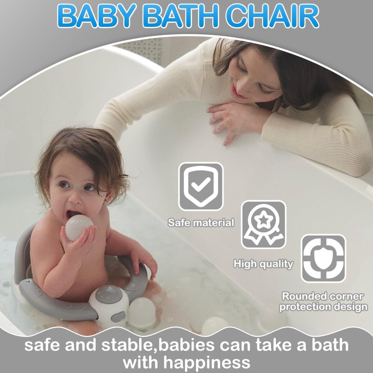 1752293239 baby bath seat for babies 6 months up non slip toddler bath seat for baby newborn sit up bath seat for babygrey.jpg