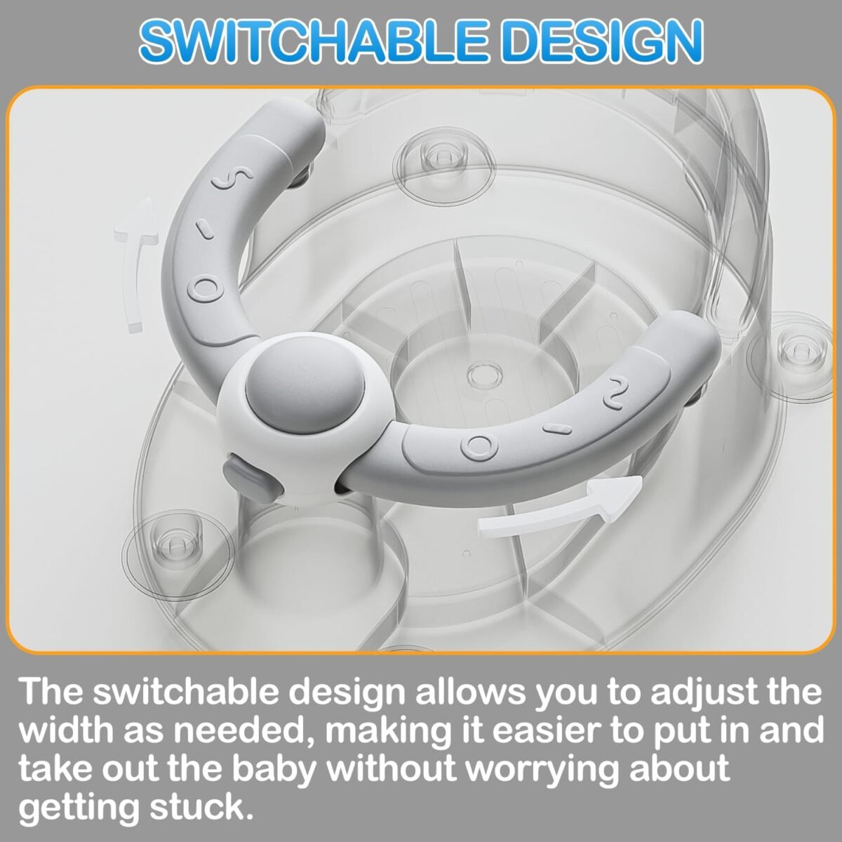 1752293240 baby bath seat for babies 6 months up non slip toddler bath seat for baby newborn sit up bath seat for babygrey.jpg