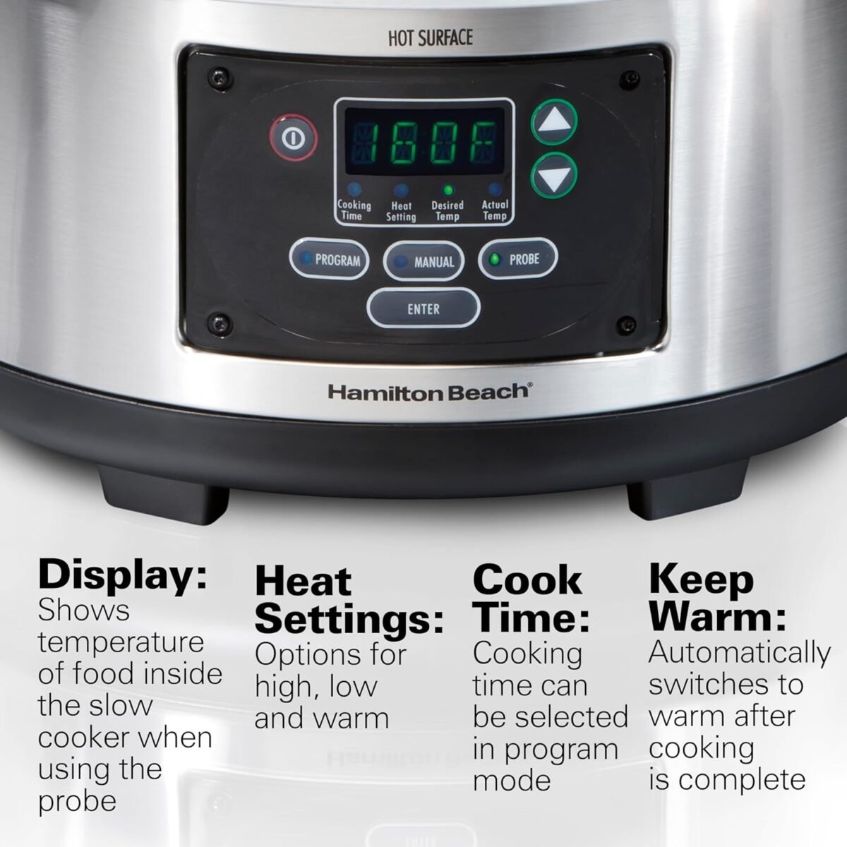 1752300369 hamilton beach portable 6 quart set forget digital programmable slow cooker with lid lock temperature probe dishwasher safe crock lid stainless steel 33969a.jpg