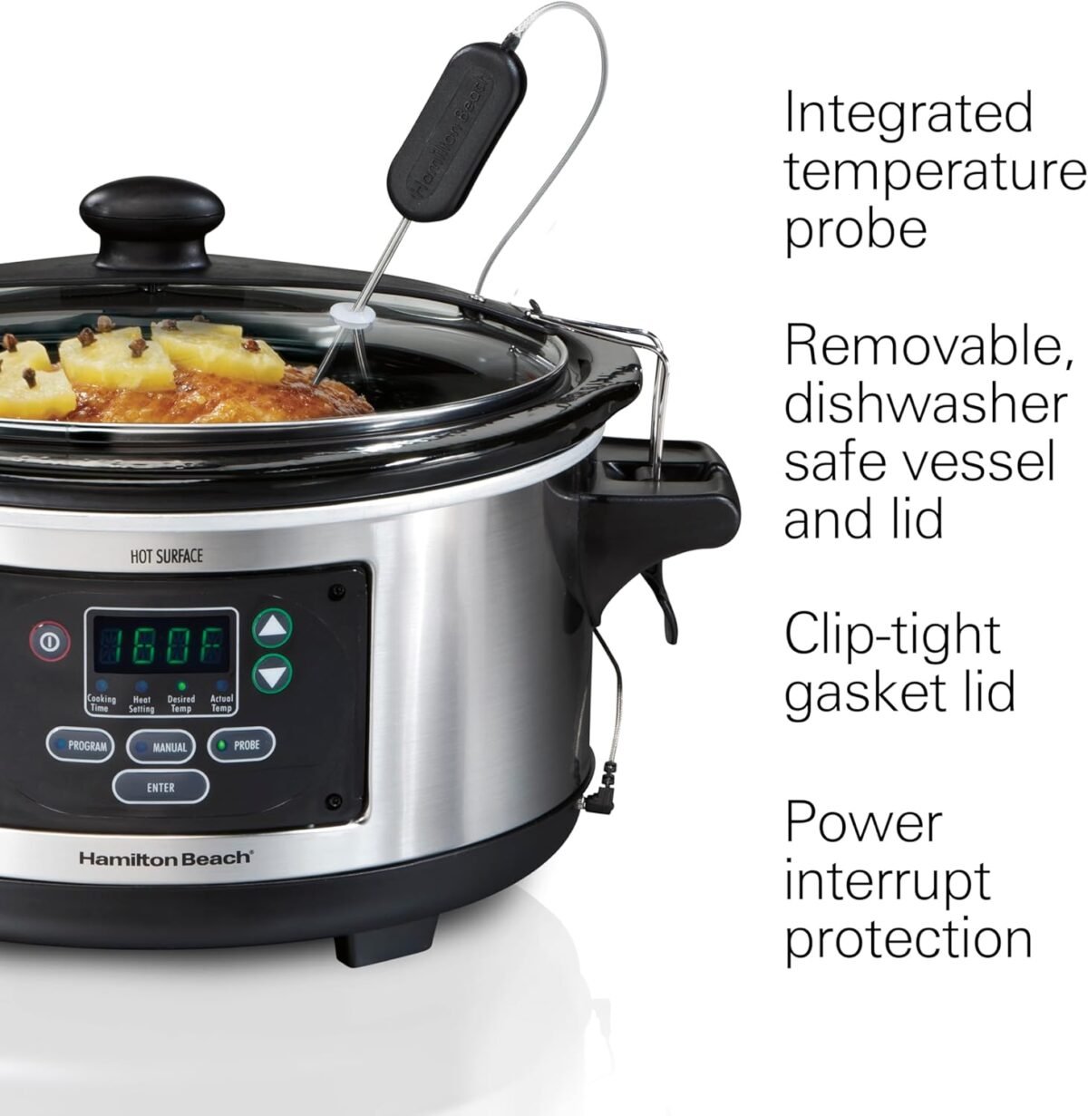 1752300371 hamilton beach portable 6 quart set forget digital programmable slow cooker with lid lock temperature probe dishwasher safe crock lid stainless steel 33969a.jpg