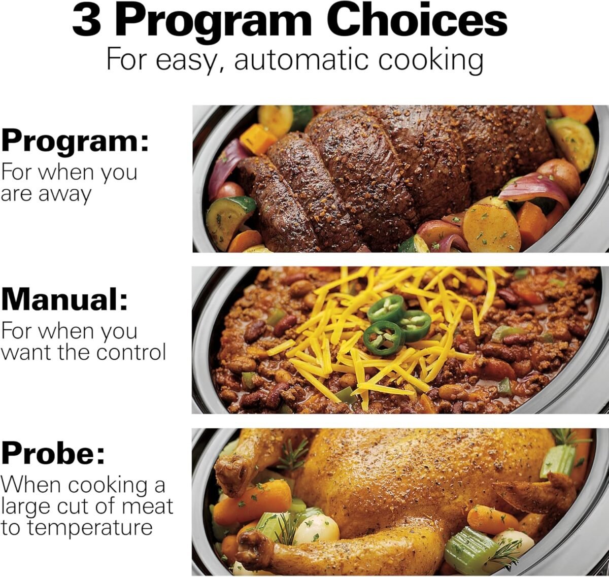 1752300373 hamilton beach portable 6 quart set forget digital programmable slow cooker with lid lock temperature probe dishwasher safe crock lid stainless steel 33969a.jpg
