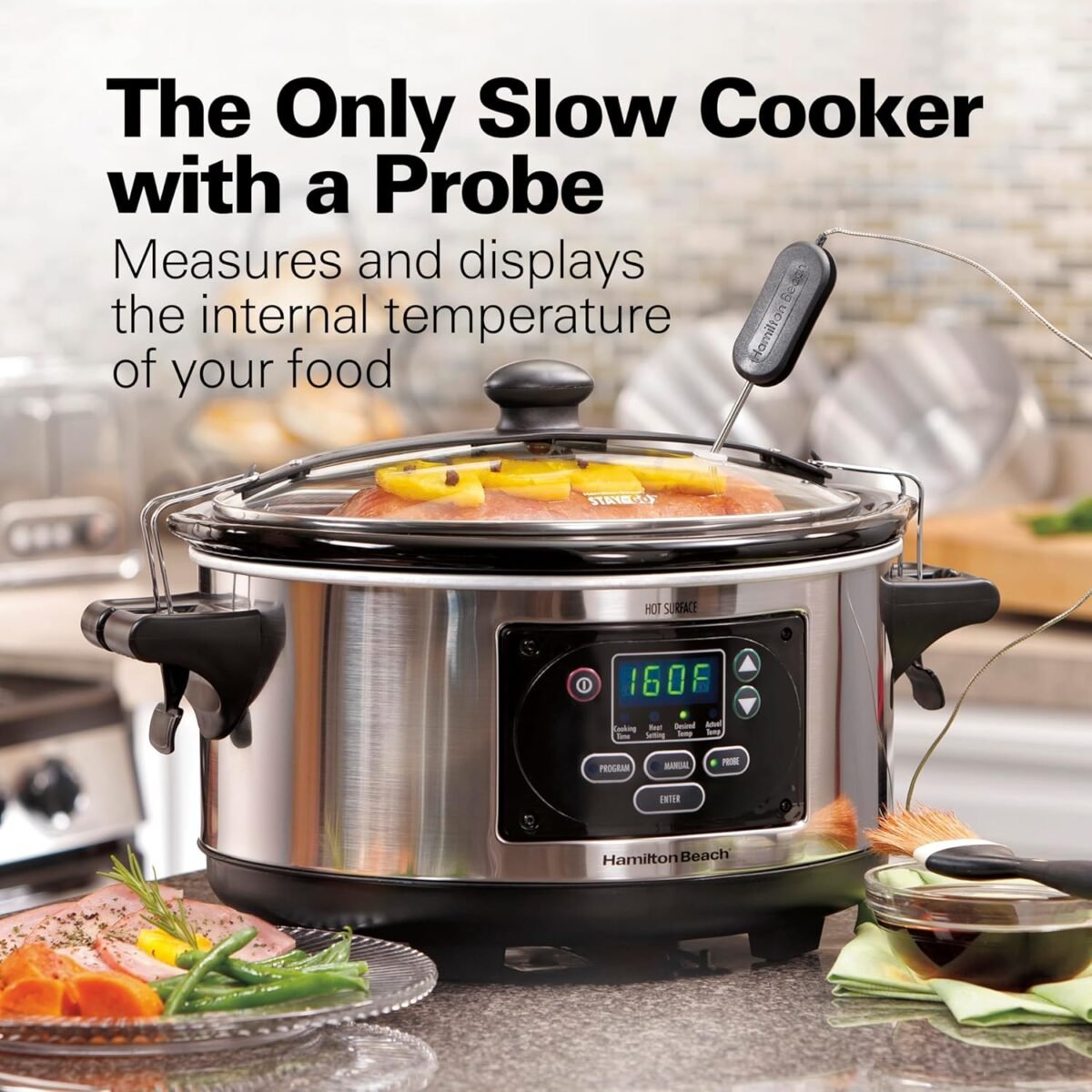 1752300374 hamilton beach portable 6 quart set forget digital programmable slow cooker with lid lock temperature probe dishwasher safe crock lid stainless steel 33969a.jpg