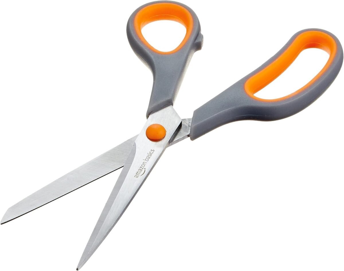 1752315683 amazon basics stainless steel scissors for office crafts multipurpose sharp comfort grip pvd coated 3 pack multicolor.jpg