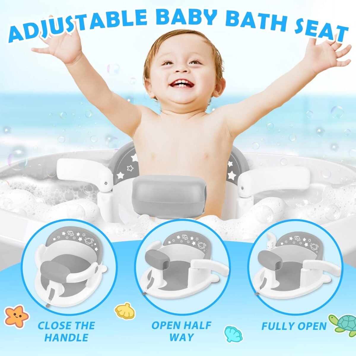 1752323354 baby bath seat for babies 6 months upbaby bathtub chairnon slip toddler bath supportsit up bath seat for babysafe infant newborn bathtub chair with soft cushiongray.jpg