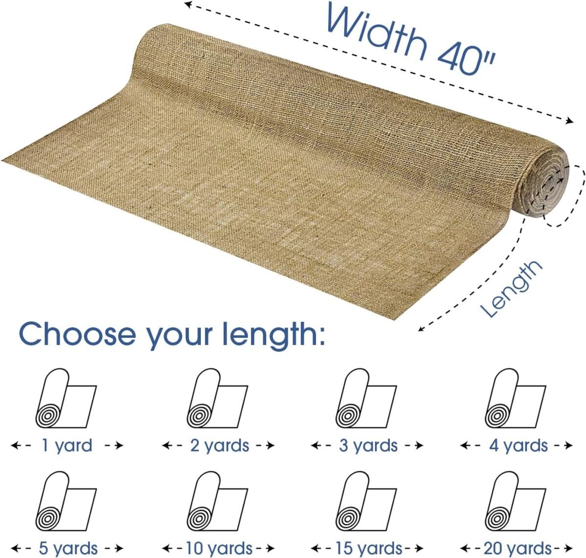 1752324320 pico textiles 40 wide burlap 1 yard 3 feet premium natural burlap fabric sold by the yard great for weddings home crafts garden fabric table runner tablecloth.jpg