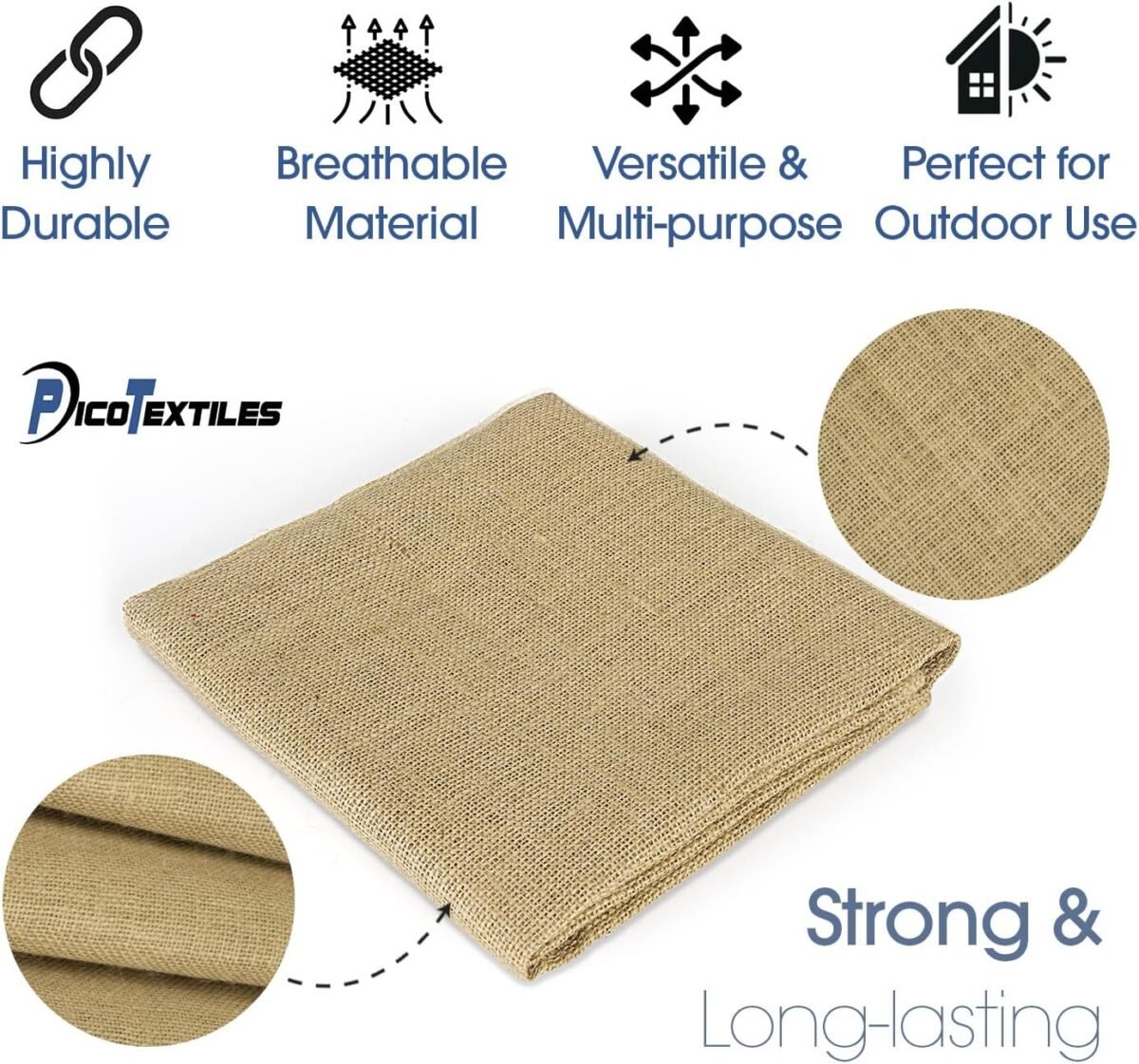 1752324321 pico textiles 40 wide burlap 1 yard 3 feet premium natural burlap fabric sold by the yard great for weddings home crafts garden fabric table runner tablecloth.jpg