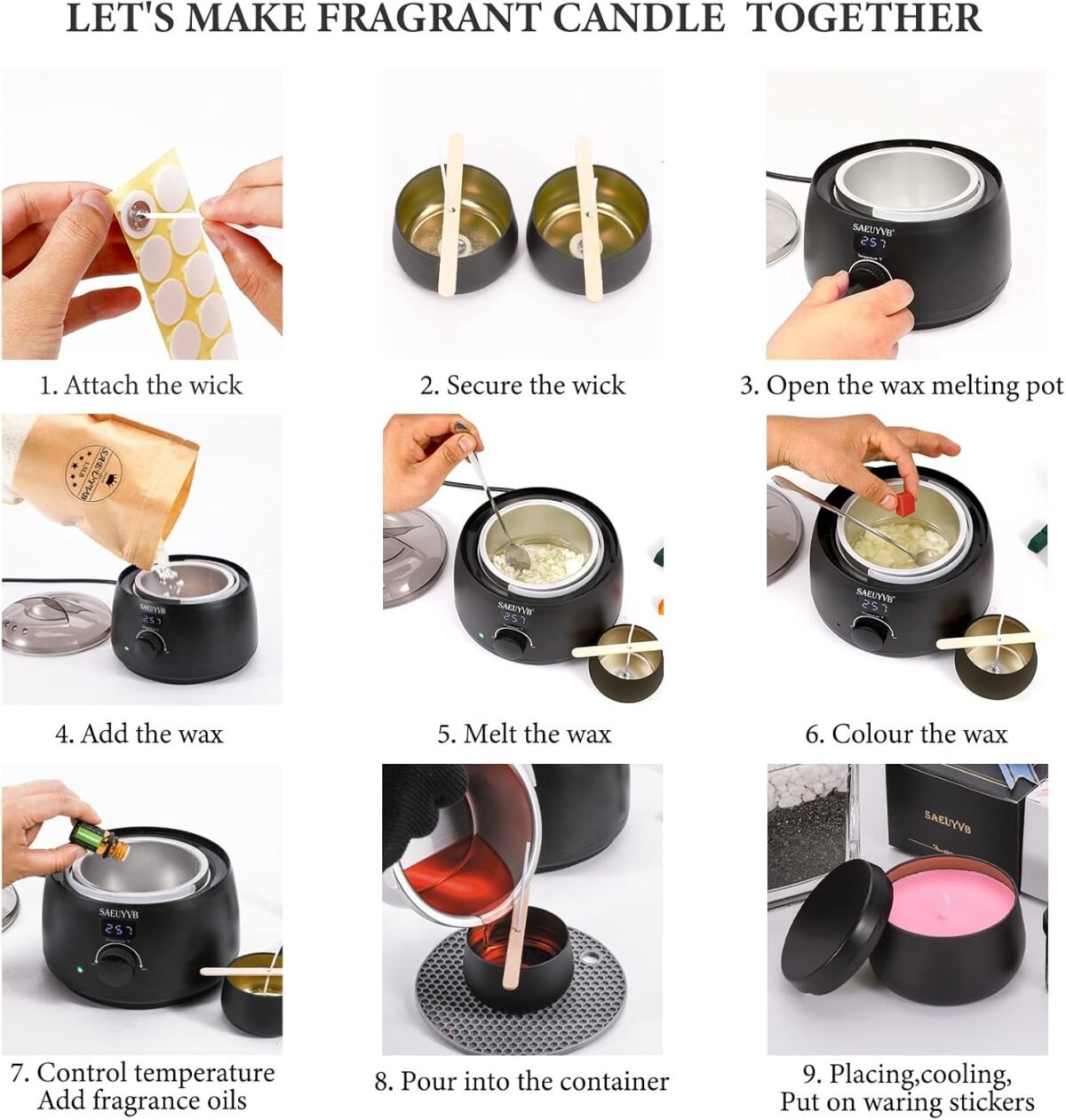 1752328204 saeuyvb candle making kit for adults with hot plate diy starter soy candle making supplieskit perfect as home decorations（black）.jpg