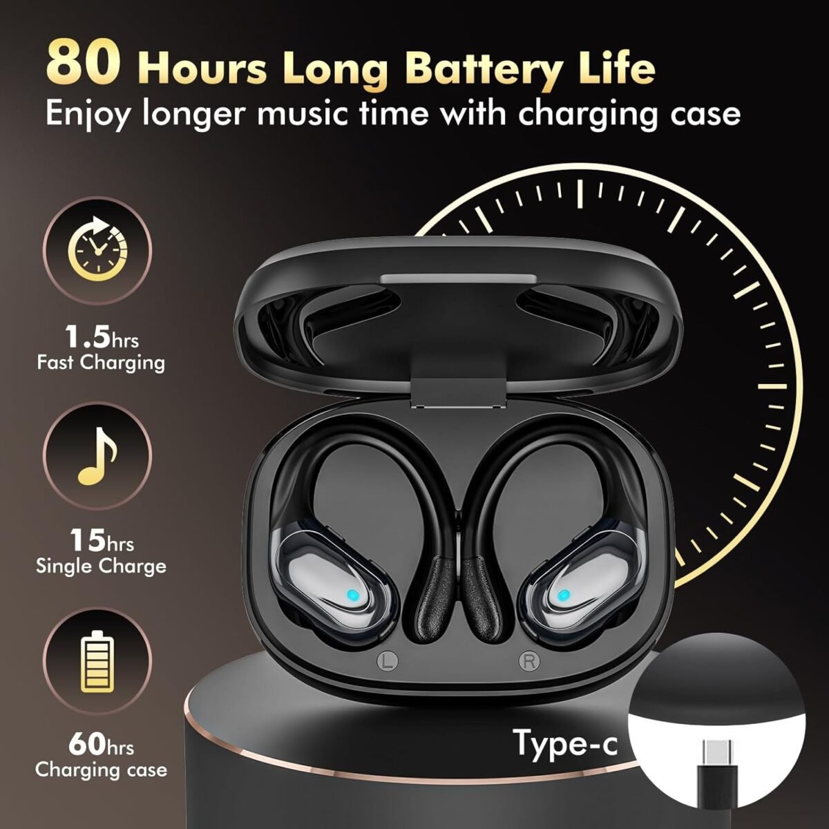 1752337161 wireless earbuds bluetooth headphones 80hrs playback ear buds power display with noise canceling mic headsets for sportsworkoutrunning black.jpg