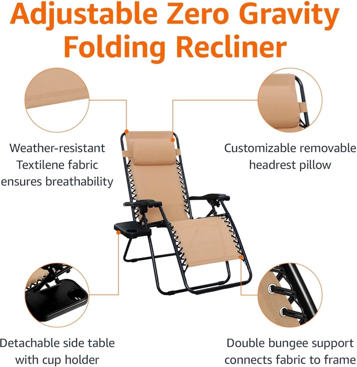 1752346331 amazon basics outdoor patio mesh adjustable zero gravity lounge chair recliners set of 2 with side table 35 x 26 x 43 inches beige.jpg