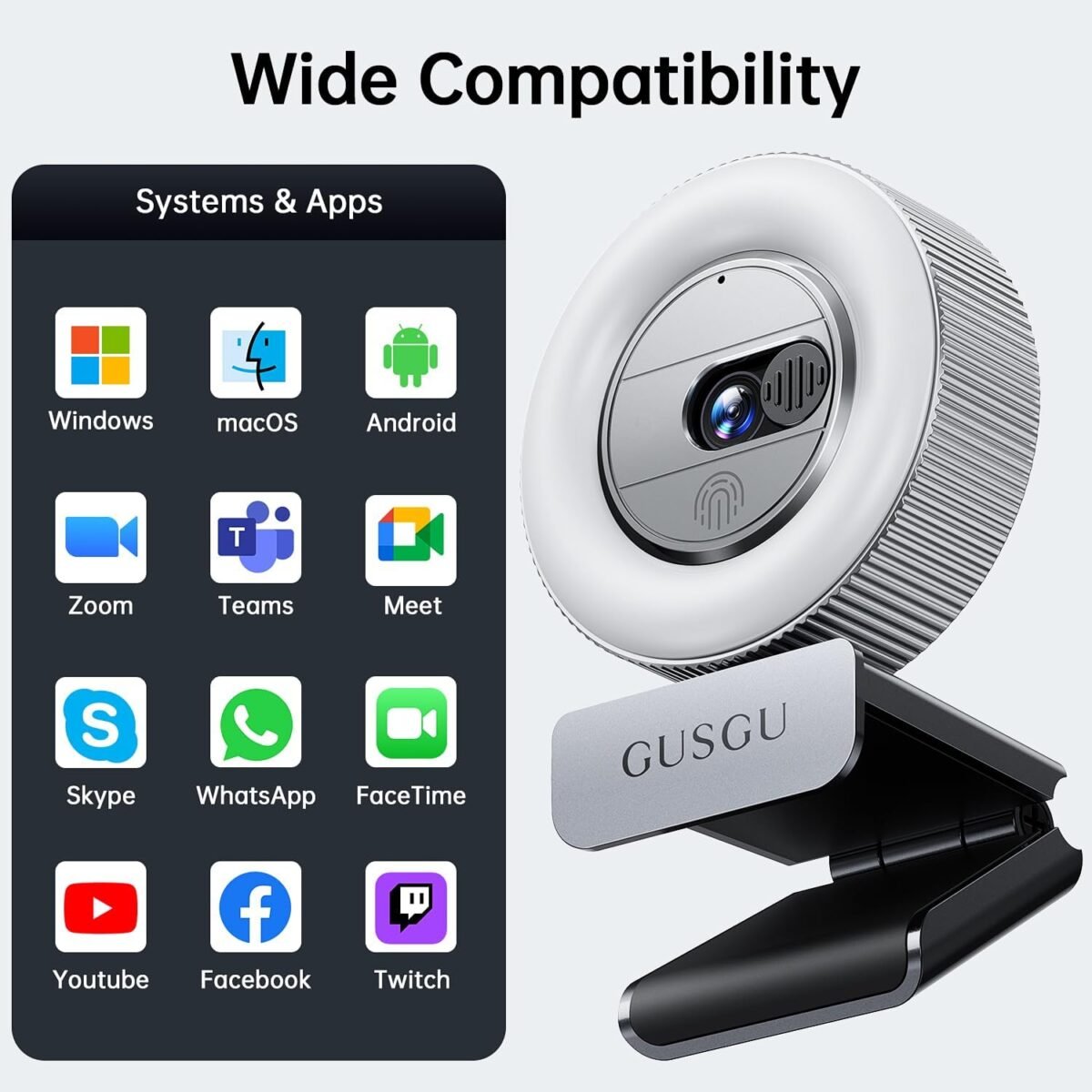 1752346749 gusgu g910 2k quad hd webcam for pc with microphone light privacy cover web camera for desktop computerlaptopmacbook usb streaming camera.jpg