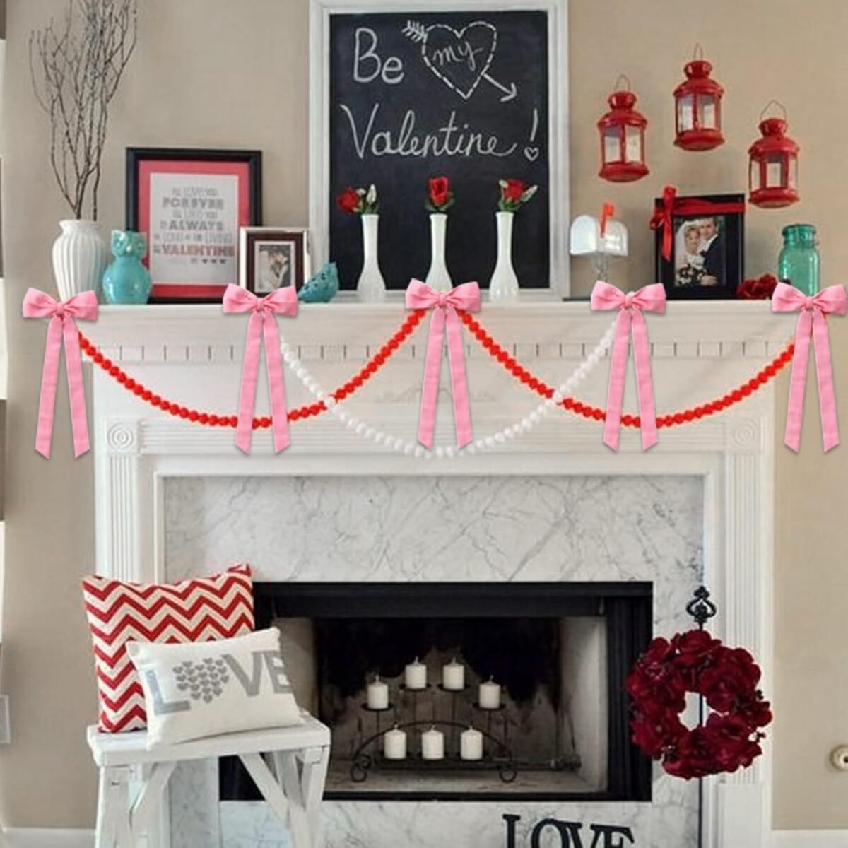 1752346829 12pcs pink velvet bows christmas tree decorations5in x 10in xmas ornaments for tree home coquette room birthday party front door wedding holiday decor.jpg