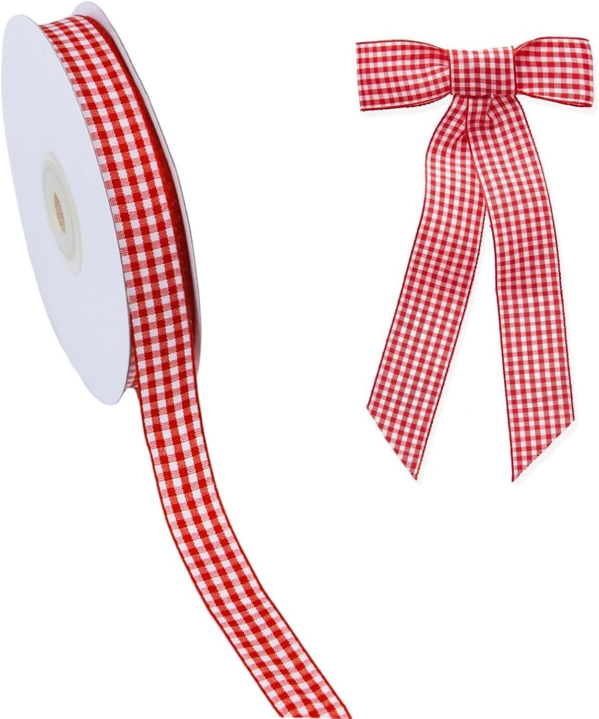 1752348806 35 yard red and white gingham ribbon picnic craft ribbon christmas wired edge plaid ribbon for crafts hair accessories craft and christmas tree gift wrapping1 piece.jpg