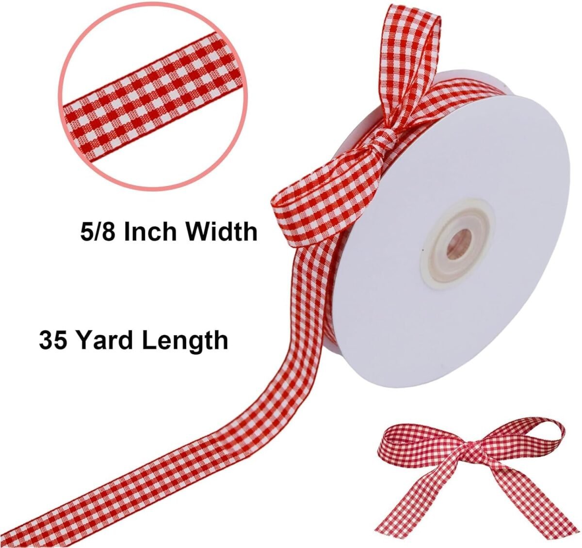 1752348808 35 yard red and white gingham ribbon picnic craft ribbon christmas wired edge plaid ribbon for crafts hair accessories craft and christmas tree gift wrapping1 piece.jpg