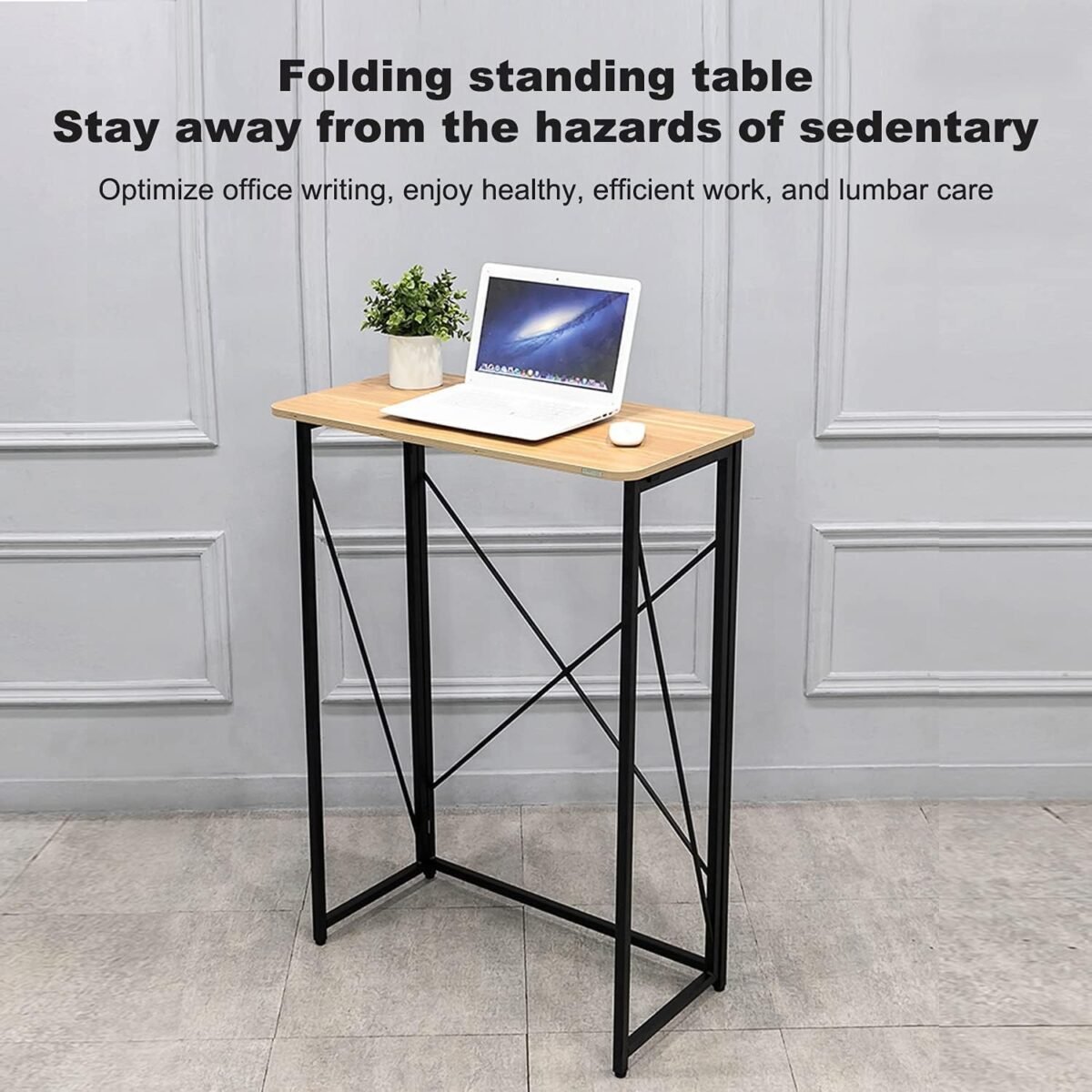 1752349176 folding laptop computer desk standing desk 31in small desk for sitting or standing no need to assembly suitable for home office writing wood board color.jpg
