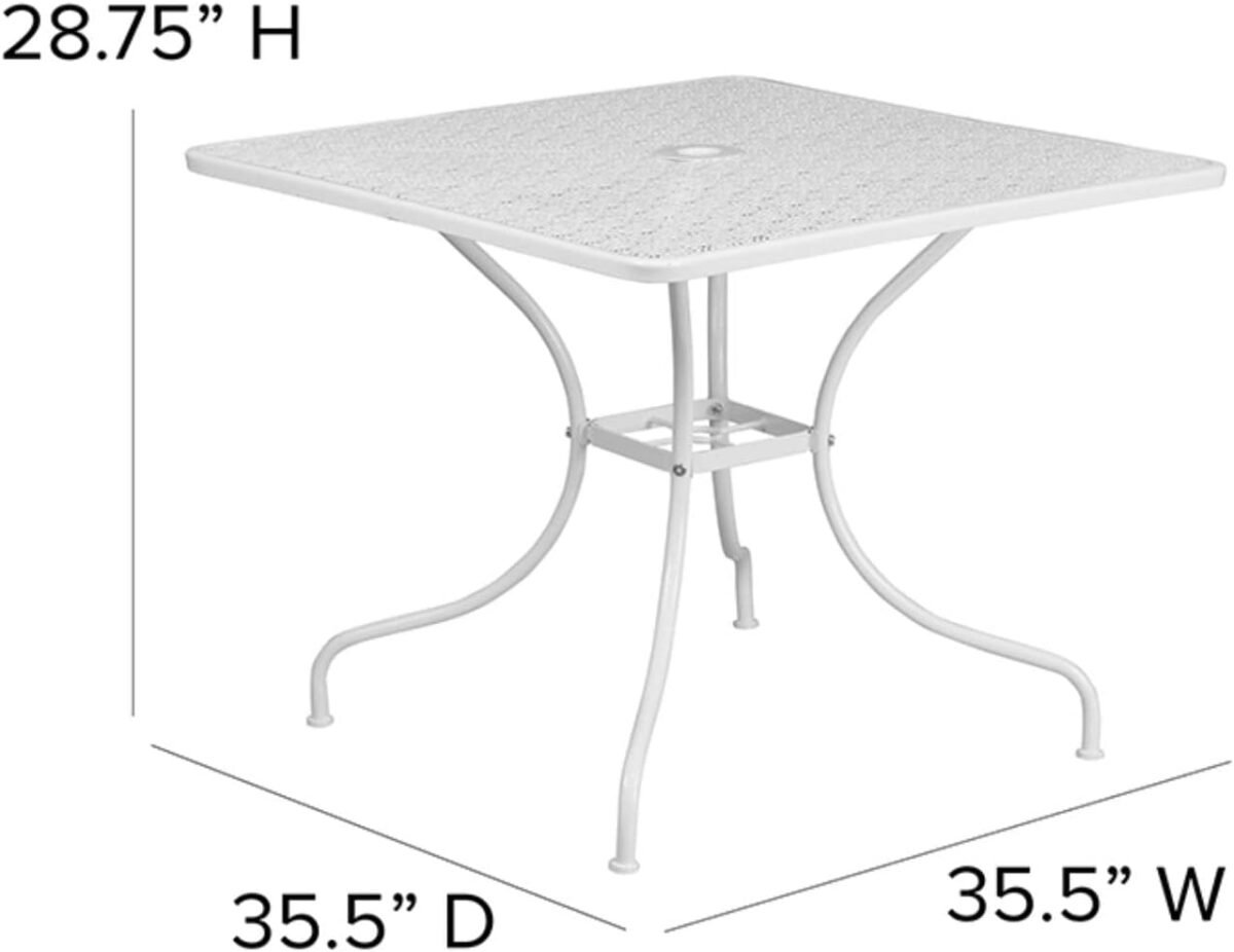 1752349927 flash furniture oia commercial grade 35.5 square white indoor outdoor steel patio table with umbrella hole.jpg