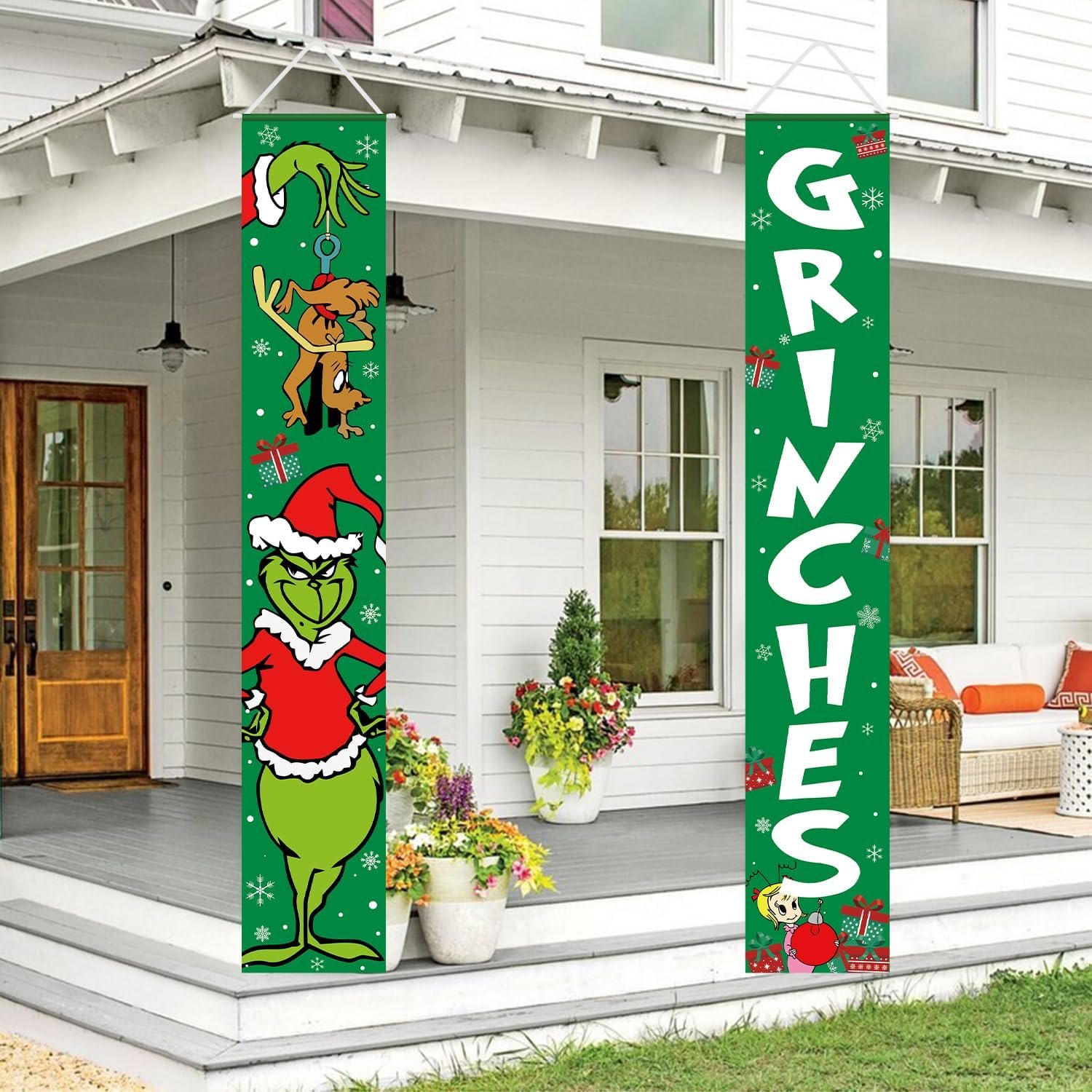 1752349969 christmas decorations christmas decor banner xmas porch door sign welcome banner for indoor outdoor wall home.jpg