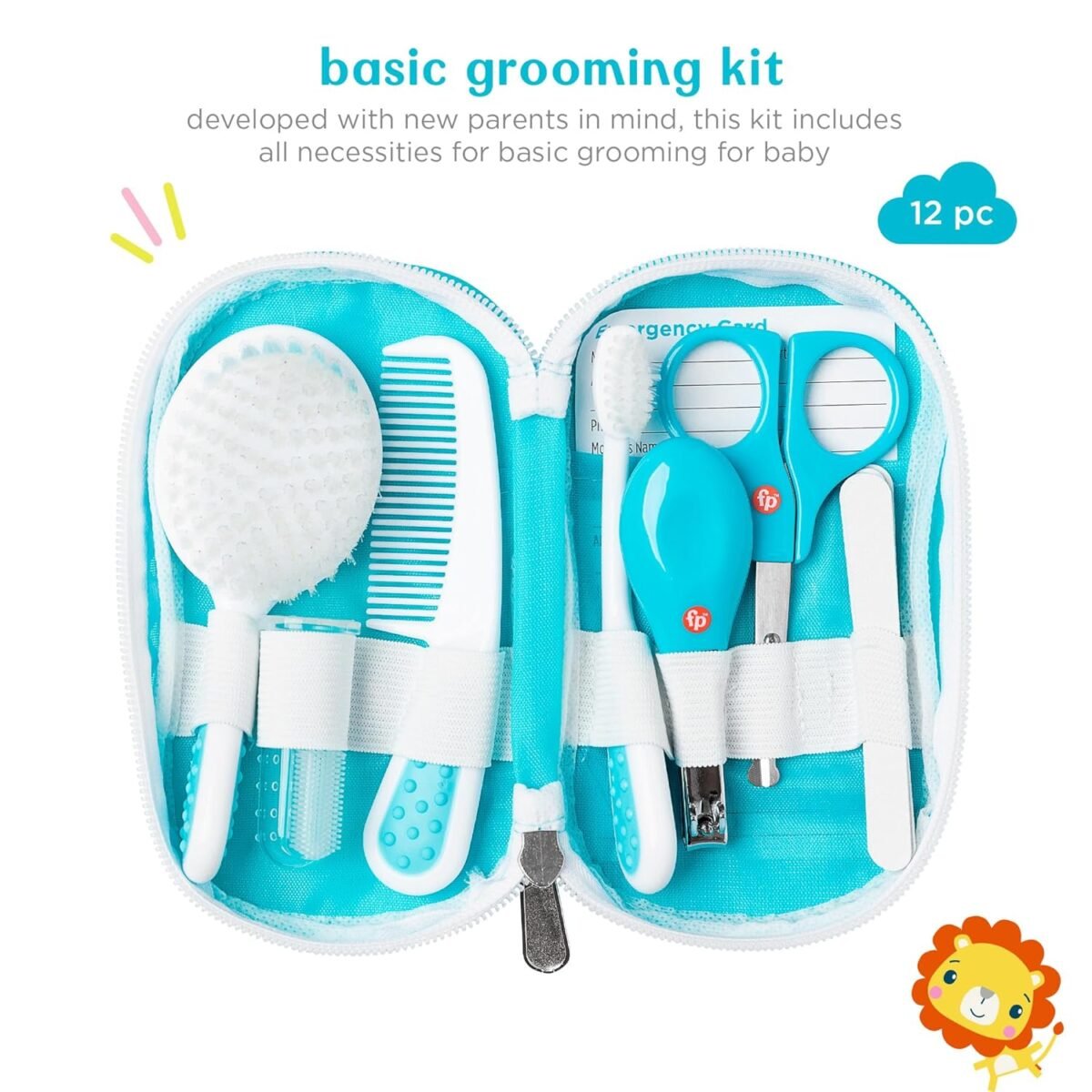 1752492603 smart care fisher price 12 piece baby grooming kit newborn essentials baby gift set includes baby nail kit baby oral care baby hair brush baby comb.jpg