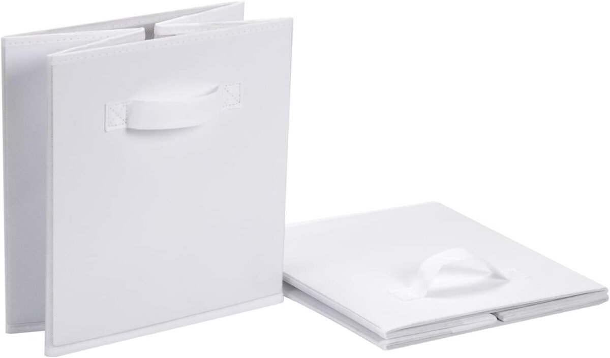 1752494032 amazon basics collapsible fabric storage cubes organizer with handles sturdy white 10.5 x 10.5 x 11 inch pack of 6.jpg