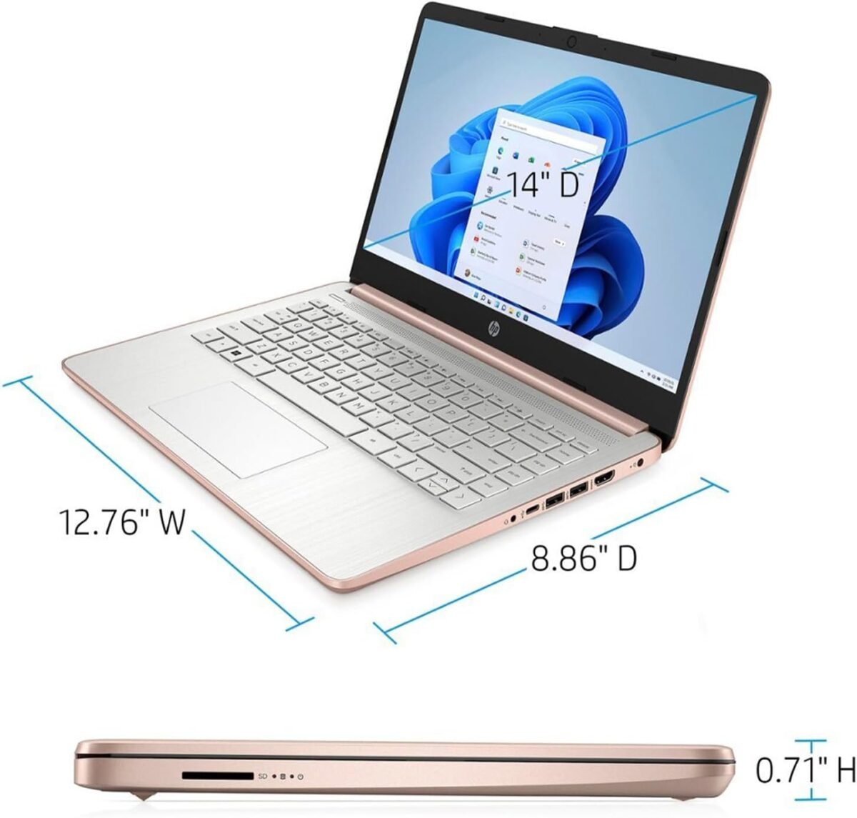 1752495024 hp essential laptop 14 hd display intel celeron n4120 16gb ram 64gb emmc webcam hdmi wi fi rj 45 1 year office 365 windows 11 home rose gold.jpg