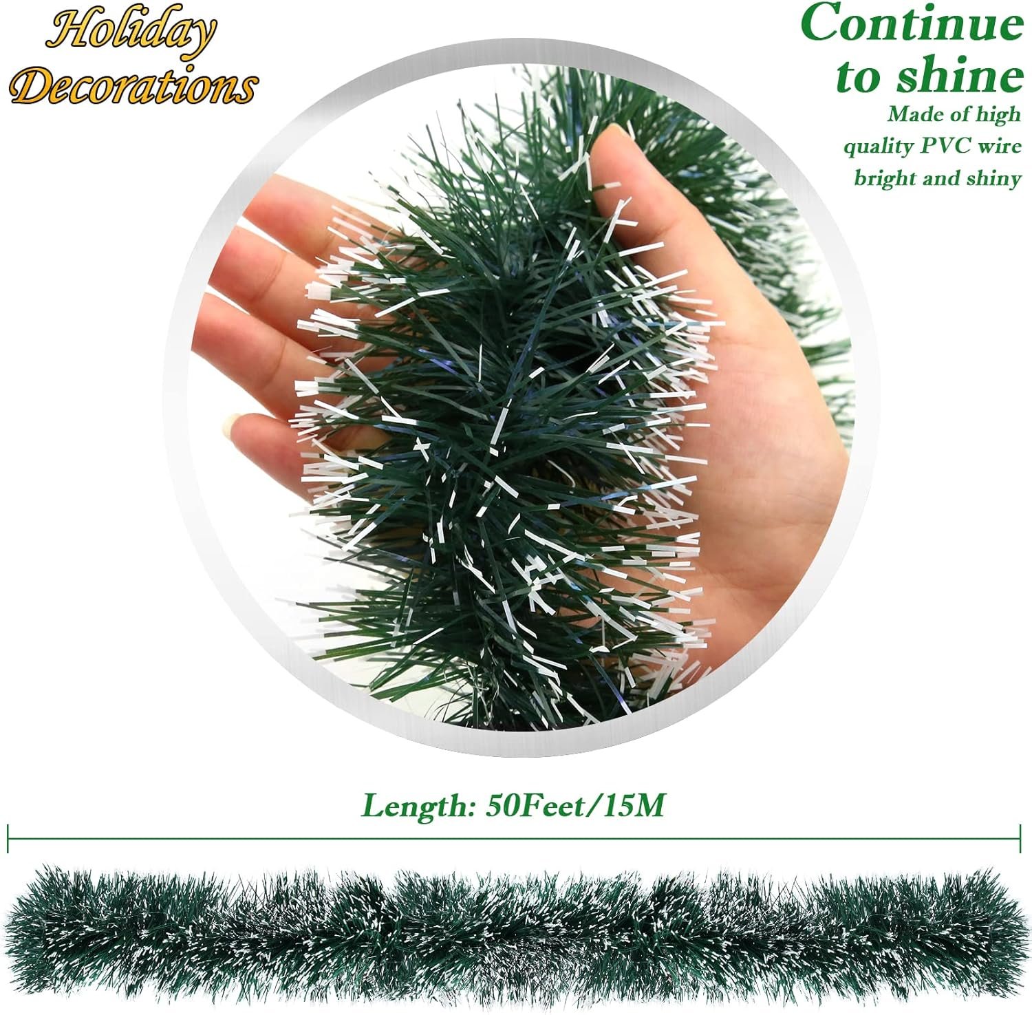 1752495880 50ft green metallic twist christmas tinsel garland decorations with snowflake tip xmas tree decor for indoor outdoor holiday party supplies.jpg