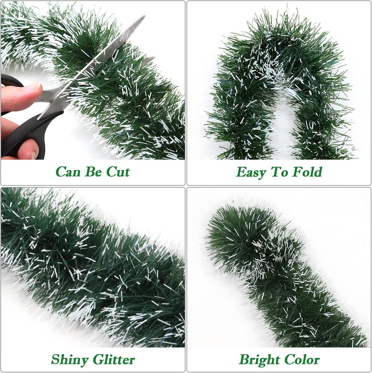 1752495882 50ft green metallic twist christmas tinsel garland decorations with snowflake tip xmas tree decor for indoor outdoor holiday party supplies.jpg