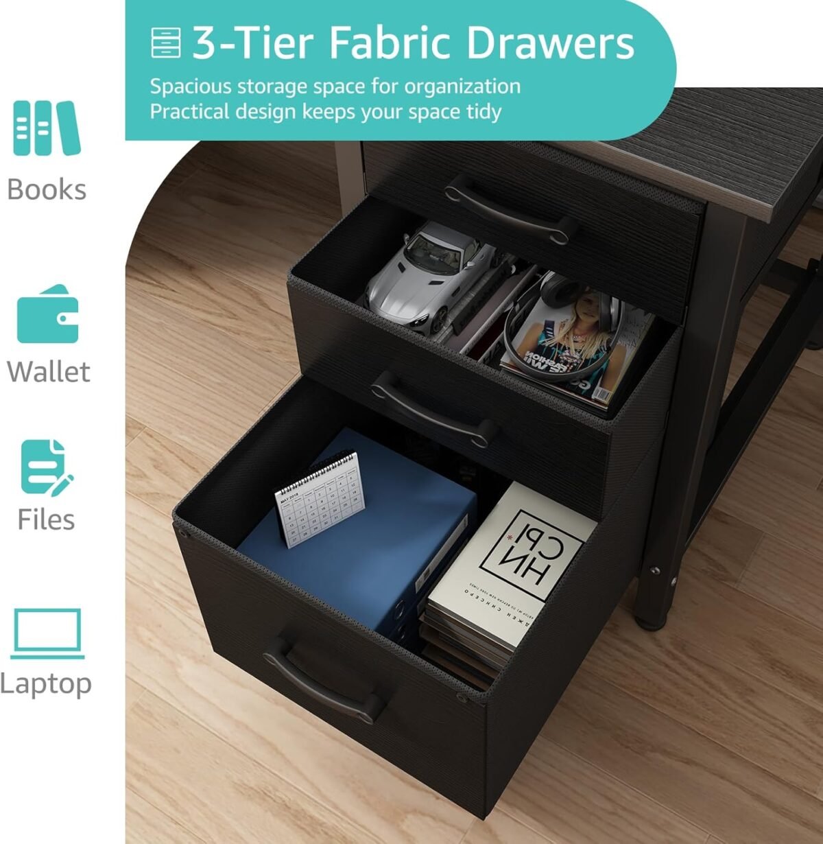 1752496034 lufeiya computer desk with file drawers cabinet 47 inch reversible home office desks with filing cabinet for small space gaming study writing table pc desks black.jpg