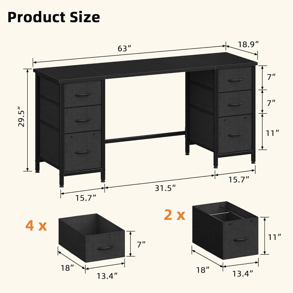 1752496827 63 office desk with 6 fabric file drawers file drawer organization computer work desk study writing table home office workstation black.jpg