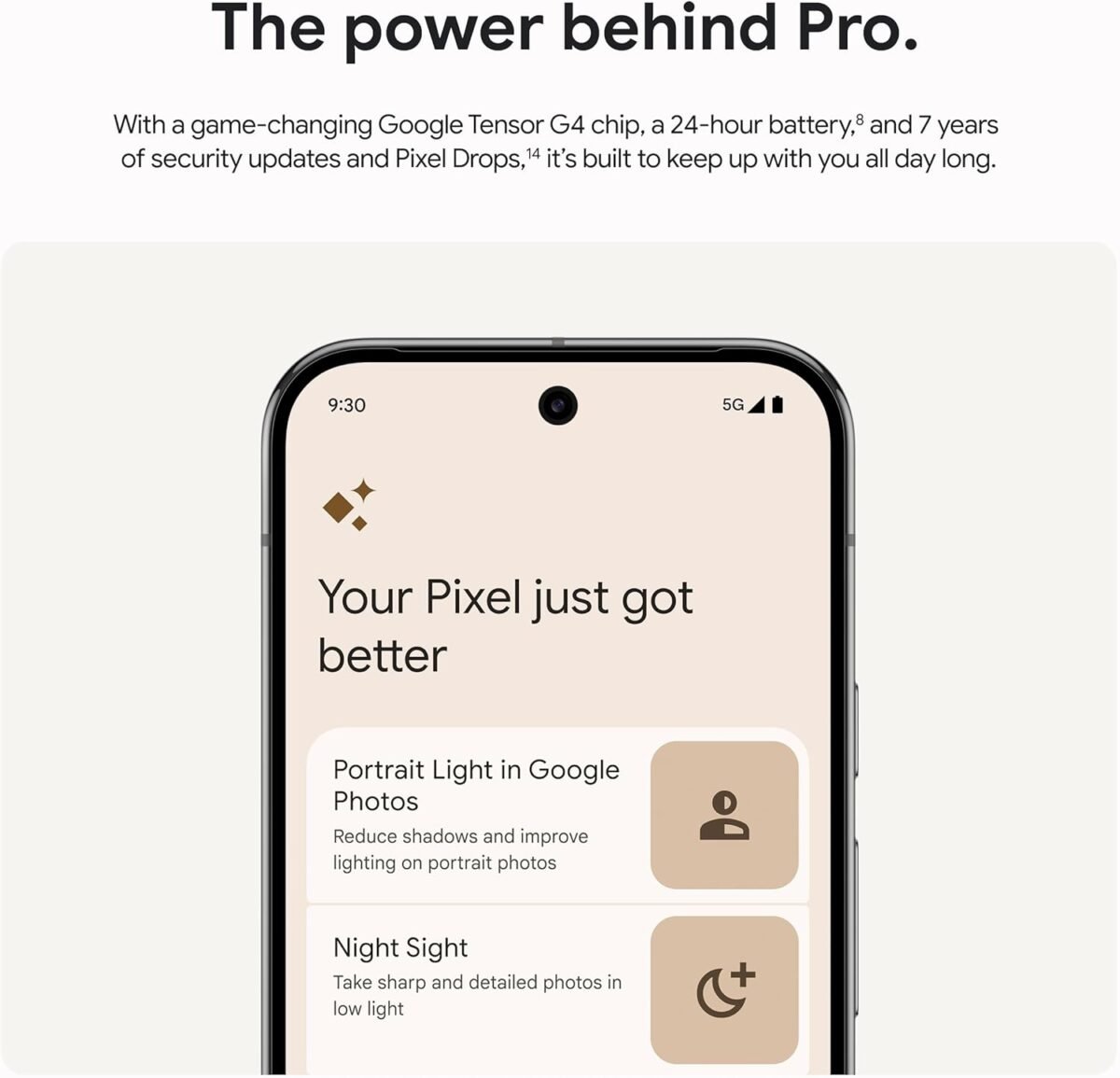 1752499434 google pixel 9 pro xl unlocked android smartphone with gemini triple rear camera system 24 hour battery and 6.8 super actua display hazel 128 gb.jpg