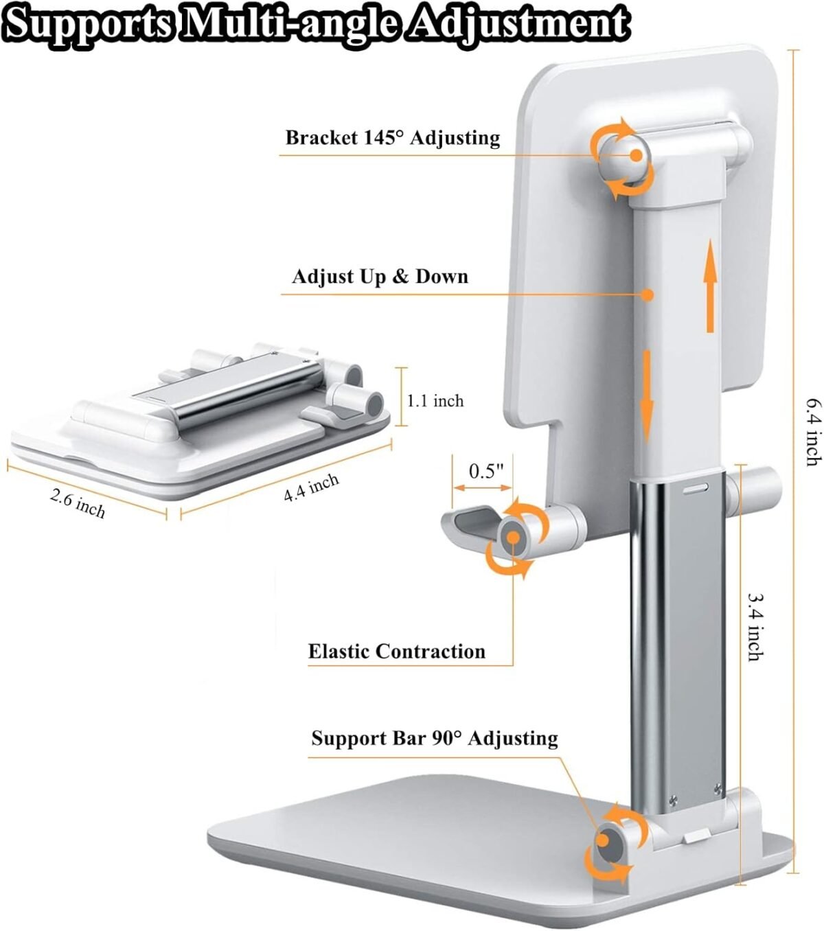 1752502248 2 pcs cell phone stand adjustable angle height phone stand for desk fully foldableportable phone holder compatible for iphone 1615141312smartphones.jpg