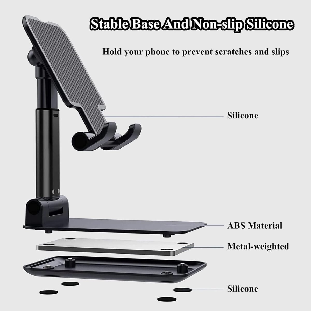 1752502253 2 pcs cell phone stand adjustable angle height phone stand for desk fully foldableportable phone holder compatible for iphone 1615141312smartphones.jpg