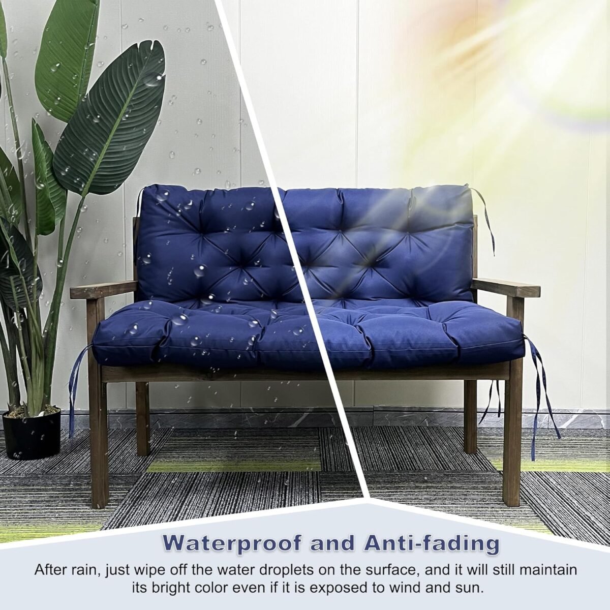 1752502611 replacement swing cushions for outdoor furniture 2 3 seater waterproof porch bench cushions with ties and backrest 4 thick patio swing chair cushion for garden backyard.jpg